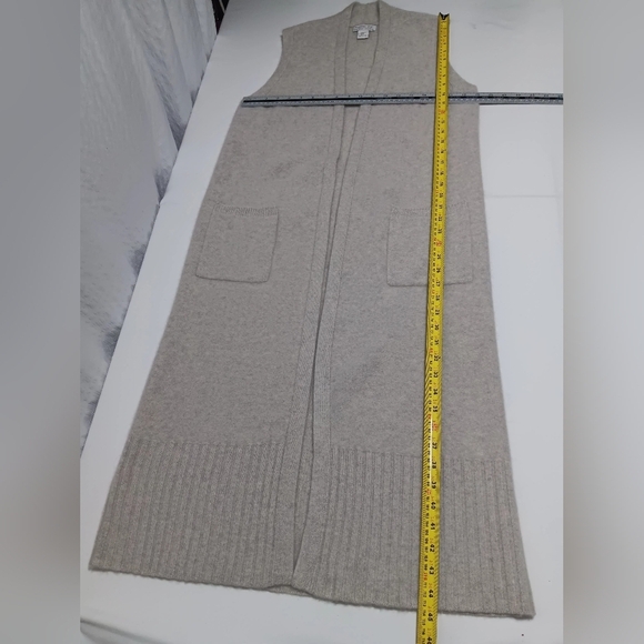 Rachel Zoe 💯 2ply Cashmere Maxi Sweater Vest. Size M - Picture 3 of 7